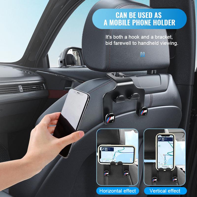 Car Seat Headrest Hook Multifunctional Storage Mobile Phone Holder For BMW F07 F48 F39 F34 F40 F45 F46 G30 G20 G32 E70 E71 E66