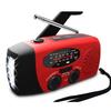 Radio solaire avec torche LED d'urgence à manivelle VIPITH, radio avec batterie de secours pour smartphone 2000 mAh