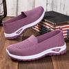 Summer Knitted Mesh Sneakers for Women Non Slip Walking Shoes Breathable Work Running Shoes Women's Casual Comfortable Lightweight Workout Shoes