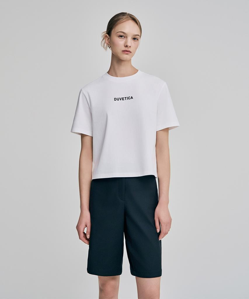DUVETICA Mirasol Crop (Ivory) (Women'S Short Sleeve T-Shirt) (Type A)