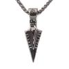 Viking Gungnir Spearhead Necklace Odin Spear Valknut Rune Pendant Stainless Steel Nordic Warrior Amulet for Men