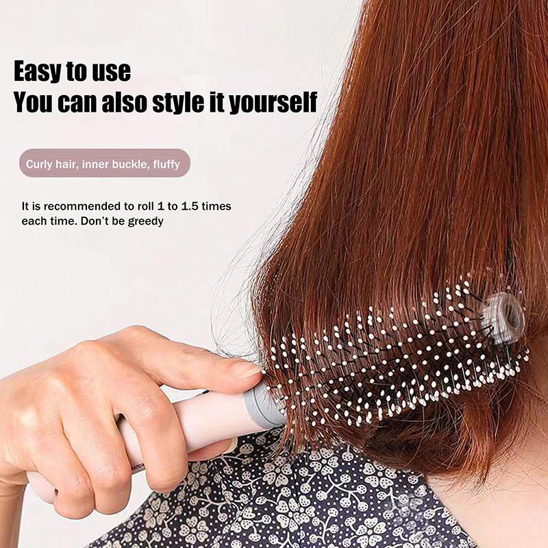 Detangling Hair Brush With Air Cushion, Anti-Static Styling Comb For Wigs & Curly Hair, Reduces Hair Loss & Boosts Root Volume