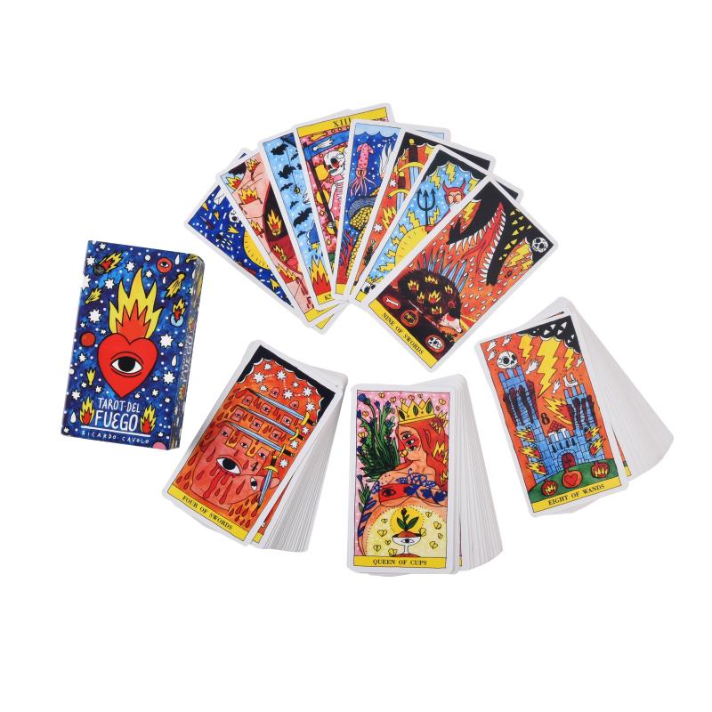 78 Sheets Tarot Del Fuego Tarot Cards English Deck Board Cards Family Board Game Playing Game Cards