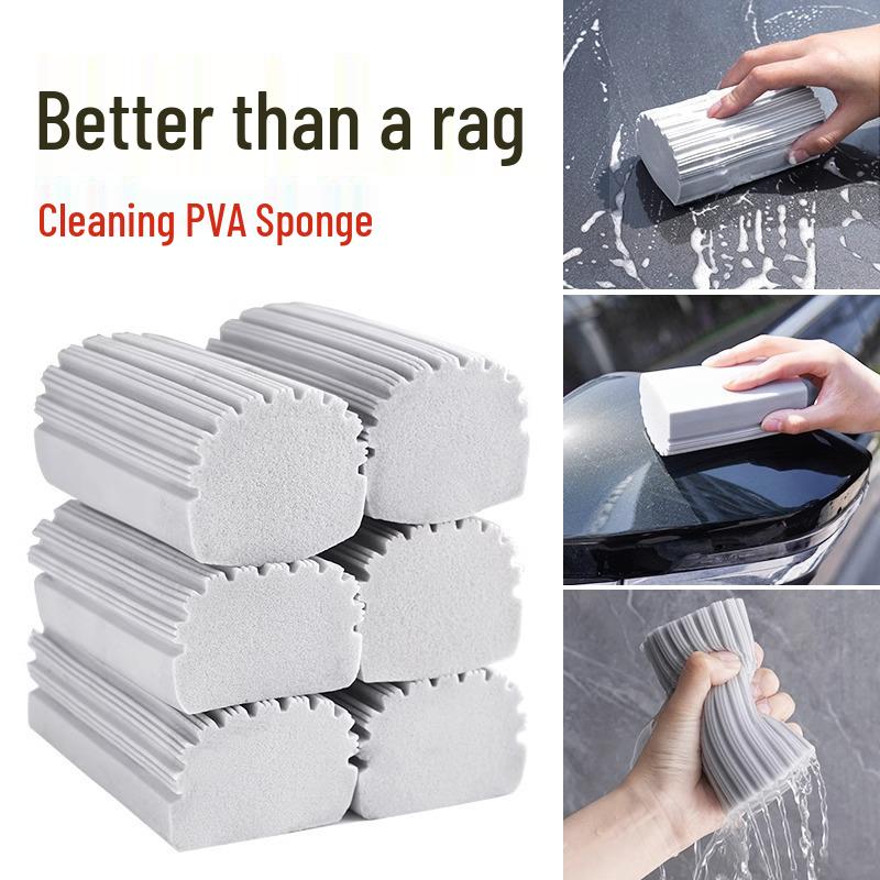 Magic Eraser Dish Sponge for Kitchen, Pot, and Car Cleaning - Includes Scouring Pad and Glass Cloth