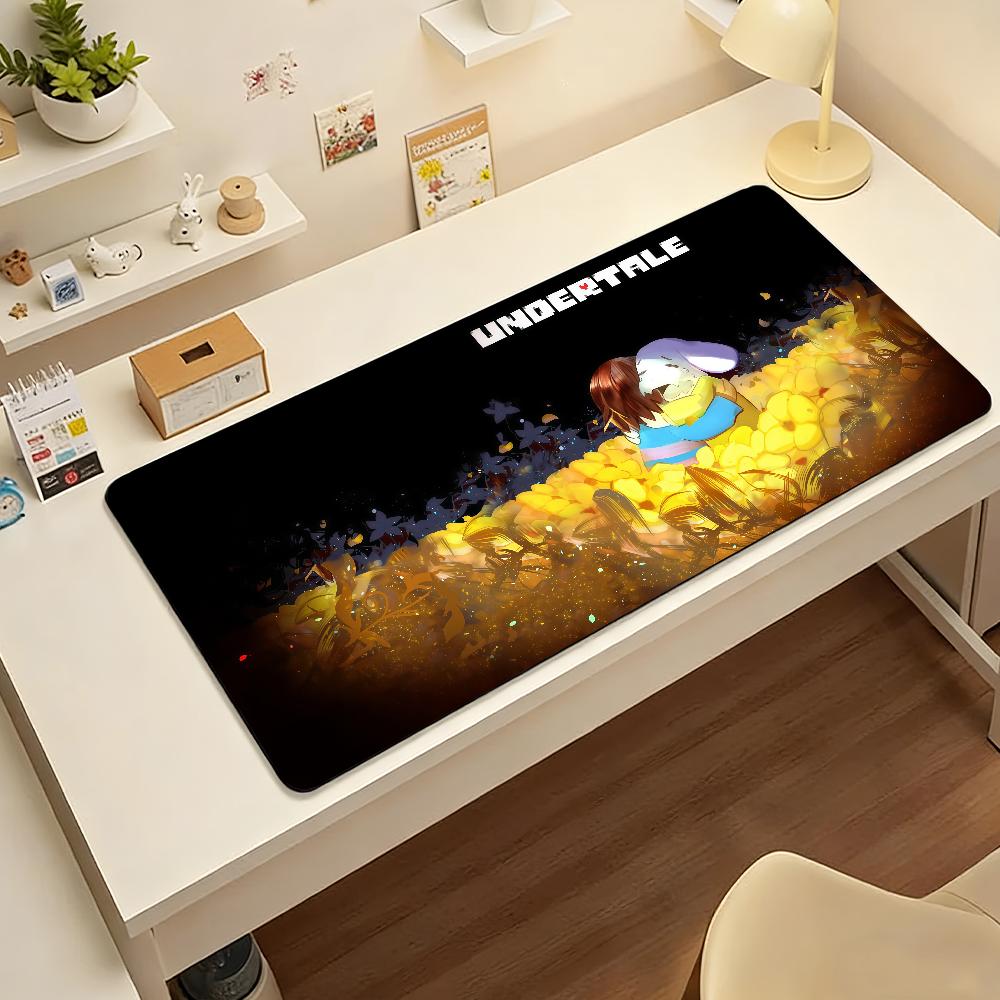UUndertaleS Mouse Pad Nonslip Locking Edge DeskMat PC Laptop Accessories Rubber Office Keyboard Large Game XXL Carpet