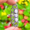 Natural Rainbow Moonstone Gemstone 925 Sterling Silver Gift Ring Size 10 W0j63