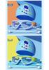 Children's Large Waterproof Anti-Fog HD Diving Goggles with Integrated Earplugs for Boys and Girls.