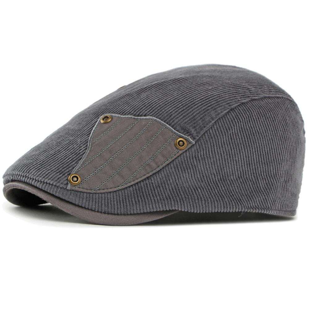 HT4977 Berets Autumn Winter Caps for Men Women Artist Painter Corduroy Beret Hat Male Female Ivy Flat Cap Adjustable Beret Caps