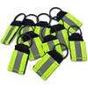 High Bright Reflective Straps 6Pcs Multifunctional Safety Reflector Keychains for Adult Night Commuting Gear