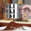 New Handheld Sieve Flour Sieve Semi-automatic Stainless Steel Sugar Powder Sieve Household Flour Sieve Ultra-fine Filter Screen