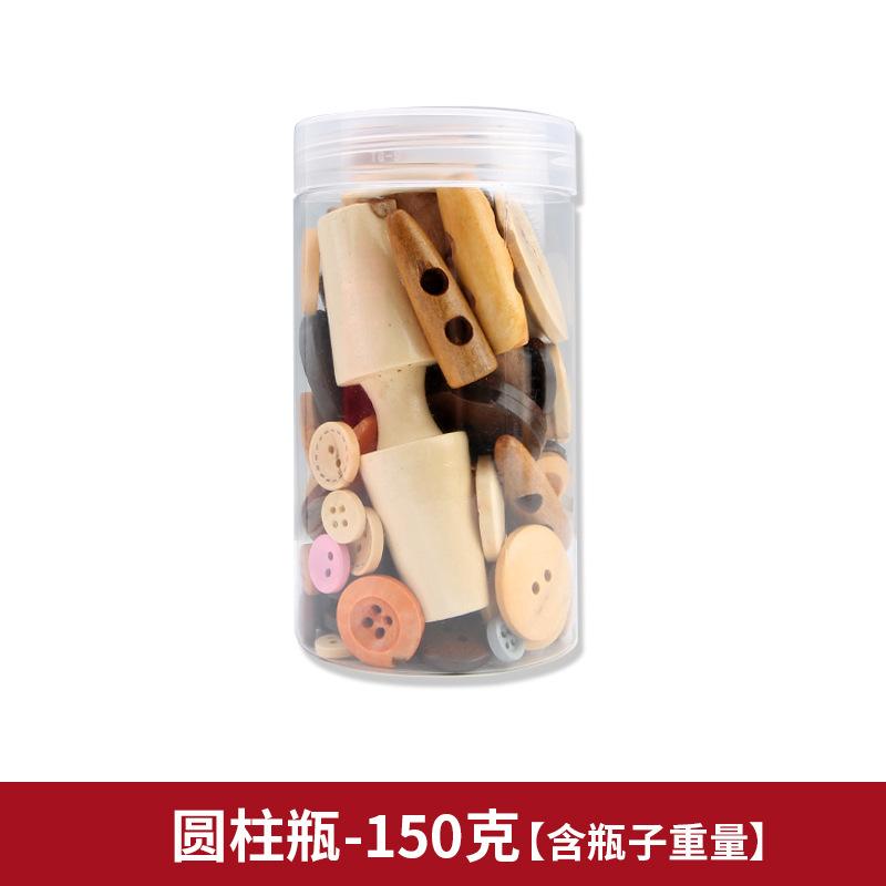 10Pcs Boxed Flawed Wood Buttons Diy Handmade Buttons Painting Material Pack Kindergarten Paste Creative Wooden Buttons