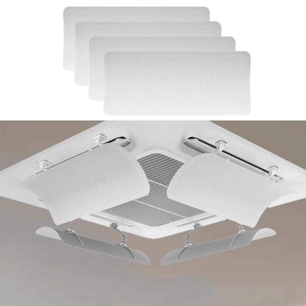 Central Air Conditioner Deflector Outlet Vent Windscreen for Conference Room 4 Pcs