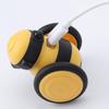 Moving Feather Toy for Pet Cat Feather Play and Catch Cartoon Bee Shaped Feather Toy Moving Play-Catch Vehicle Toy