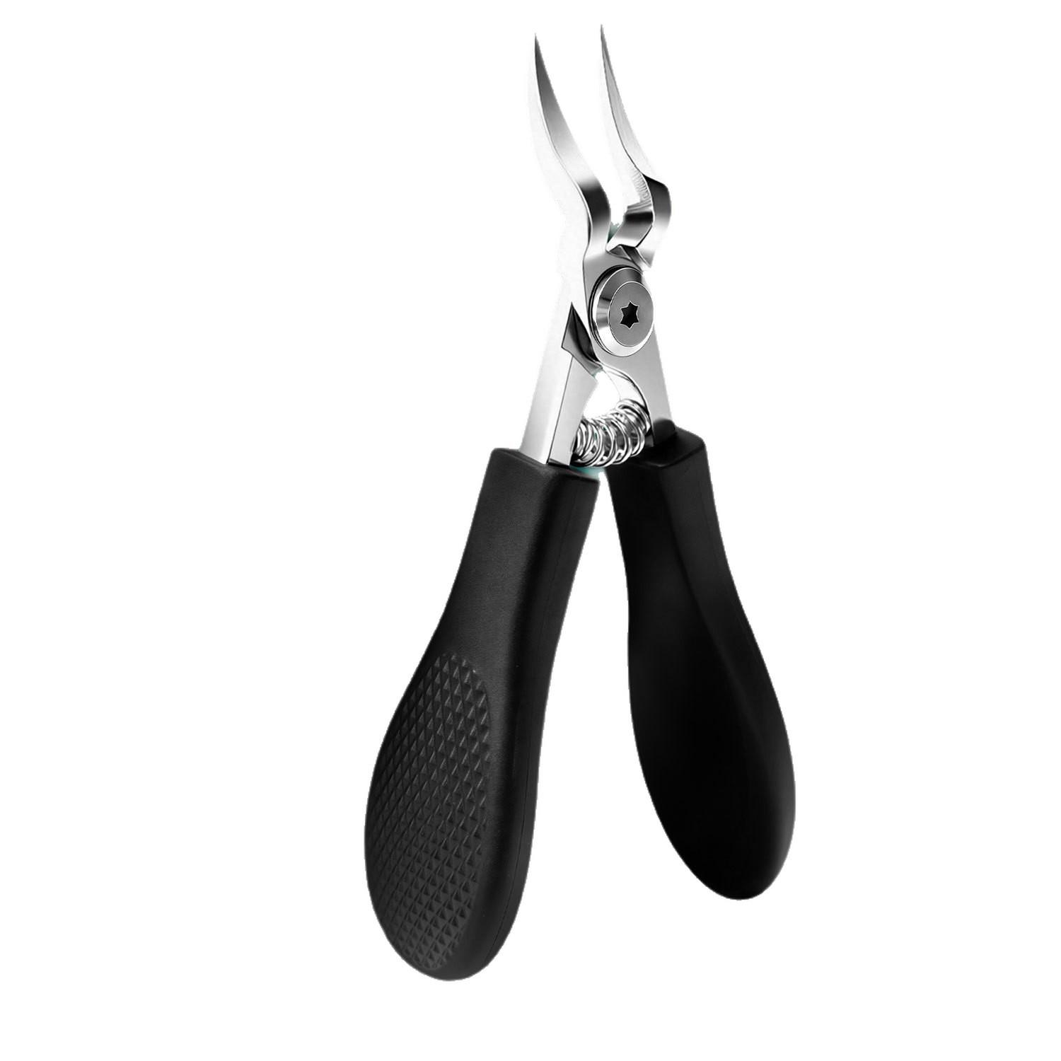 

1pc Heavy-Duty Stainless Steel Thick Toenail Fingernail Clipper for Adults Professional-Grade Curved Blade with Sharp Serrated