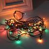 Seven-Color Flashing Christmas Tree Lights, 220V Round Plug, Multi-Mode String for Holiday Decoration