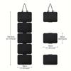 Wall Hanging Earring Display Bag 5-Tier Jewelry Storage Bag Foldable Felt Jewelry Organizer  Home
