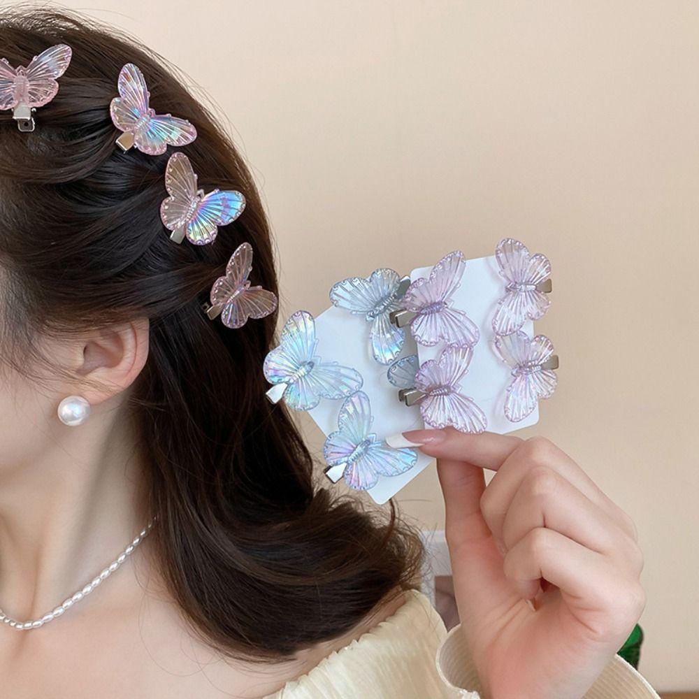 

Acrylic Butterfly Hair Clip Animals Small Hairpin Fashion Cute Hair Clip Female Style 3