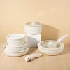 16-Piece Non-Stick Cookware Set with Detachable Handles