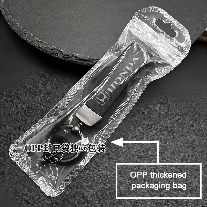 UNYDV1 Car Titanium Alloy Keychains Carbon Fiber Style Key Chain For Honda Civic Accord Fit Jazz Pilot CRV Odyssey Passport City HRV