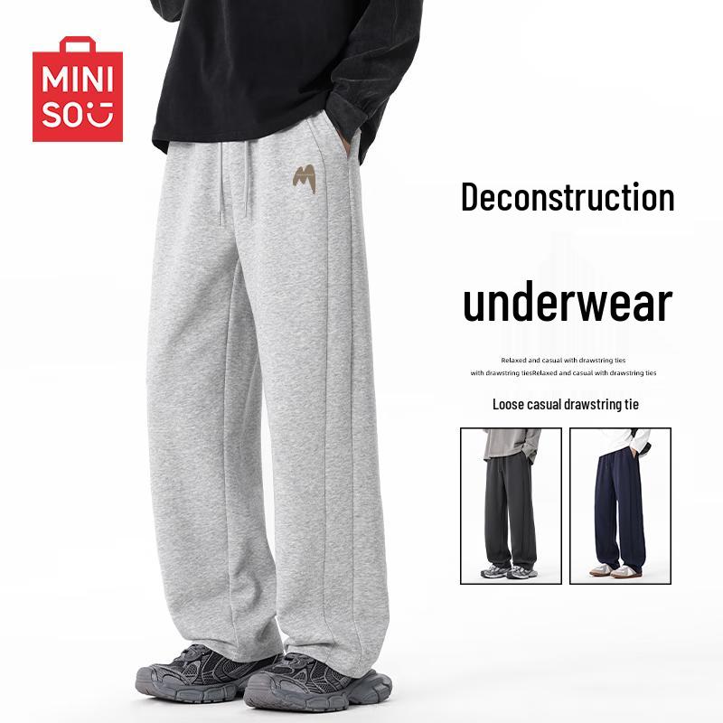 

MINISO Men s American Style Relaxed Fit Draped Casual Pants XL