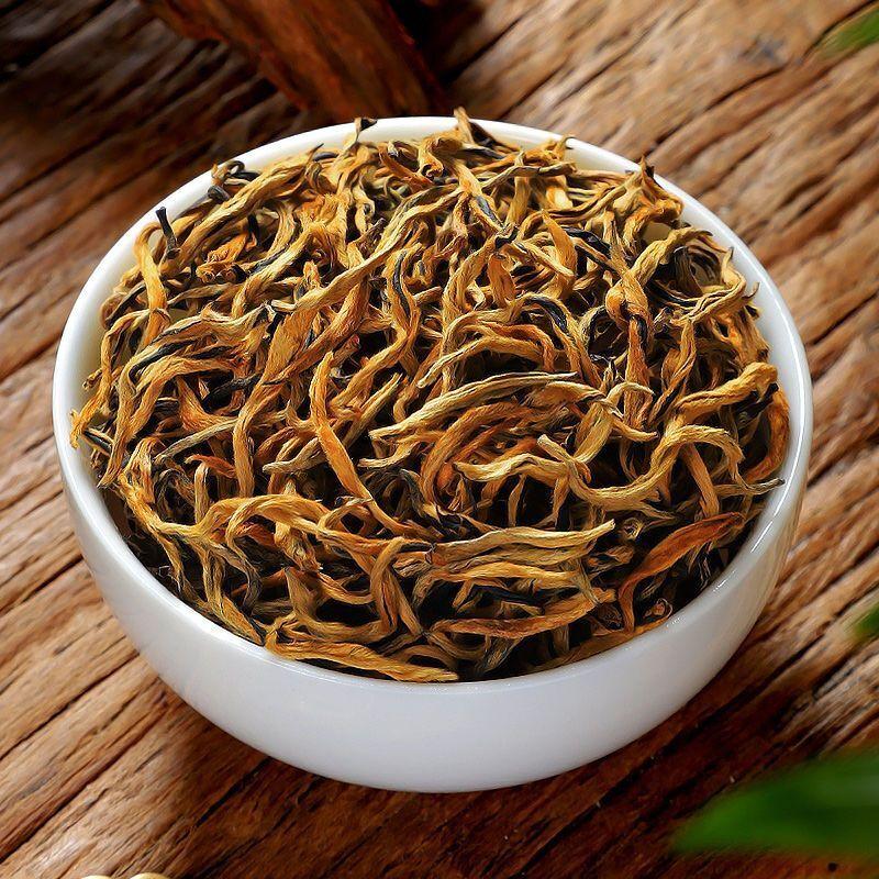 Chá Premium Dianhong Golden Bud Fragrância de Mel Chá Preto Gongfu Árvore Antiga