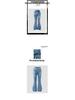 Trendy Heart Embroidery Flared Jeans for Teen Girls - Europe & America Exclusive