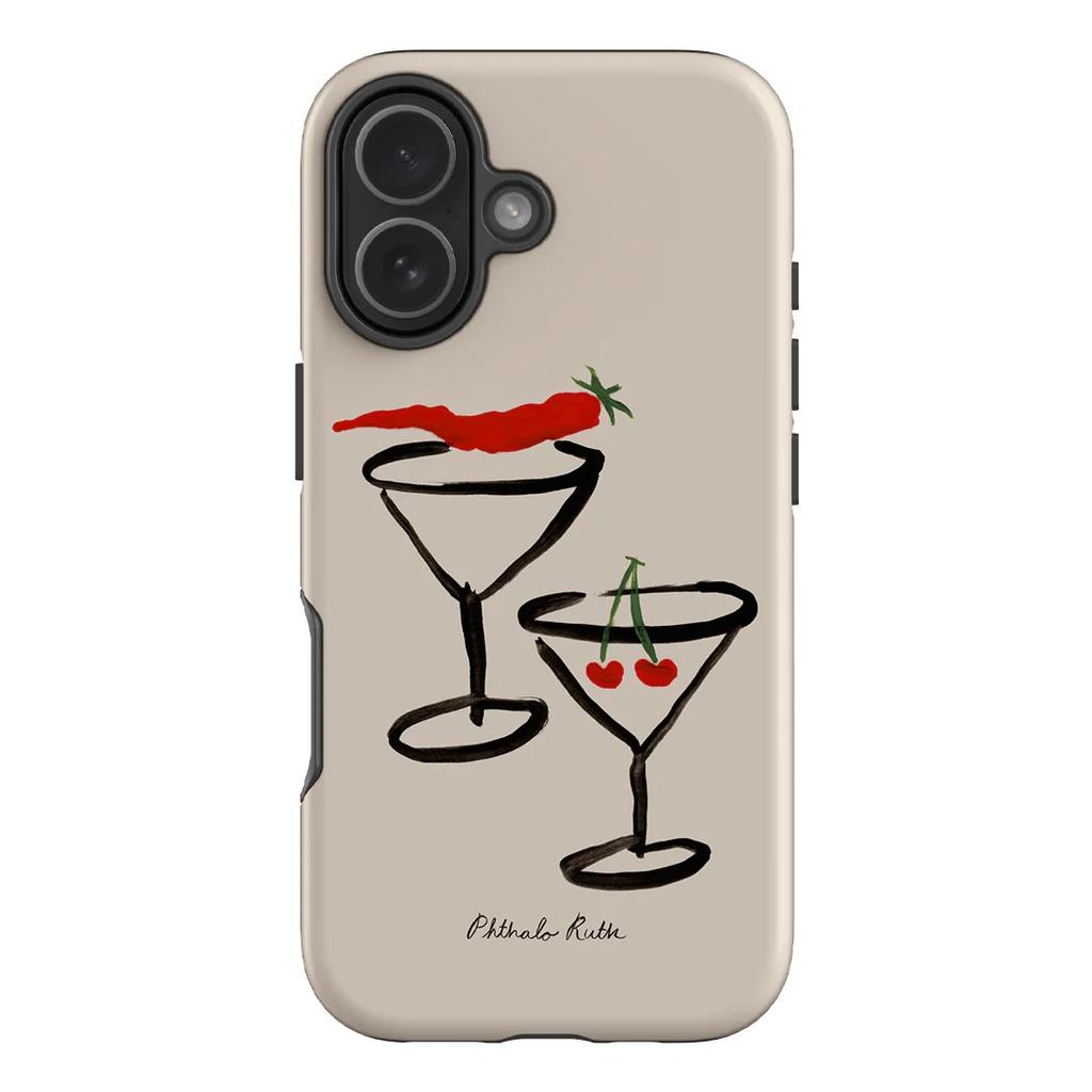 Clmj Cherry Rose Phone Case For IPhone 17 16e 16 15 14 13 12 11 X XS XR XSMAX 8 Air Pro Max Plus Luxury Double-layer Back Cover