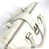 Dior D Logo Tasche Oberer Griff Breite Tasche D Schnalle Handtasche Leder Weiß