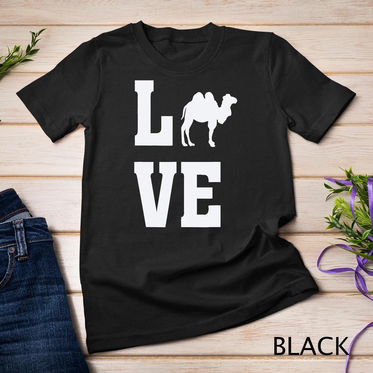 I Love Camels - Animal Camel Lover Silhouette Image Unisex T-shirt S