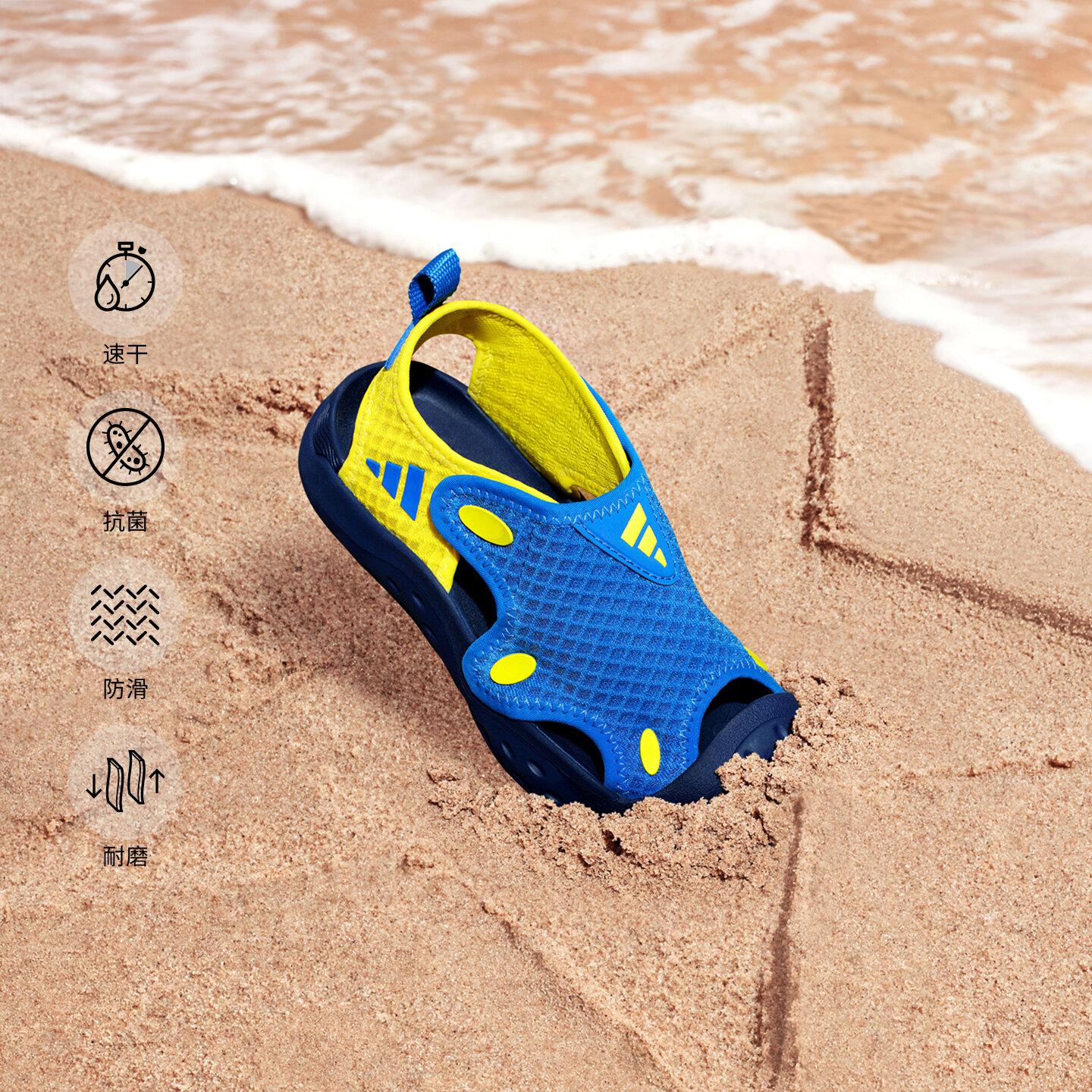 Adidas Synthetic Leather, Textile Low top Children s Sandals Children 33