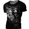 Vintage 3D Animal Men's Clothing Summer Breathable Men's T-Shirt Hip Hop Fashion Men Top Trend O-Neck Men Short Sleeve