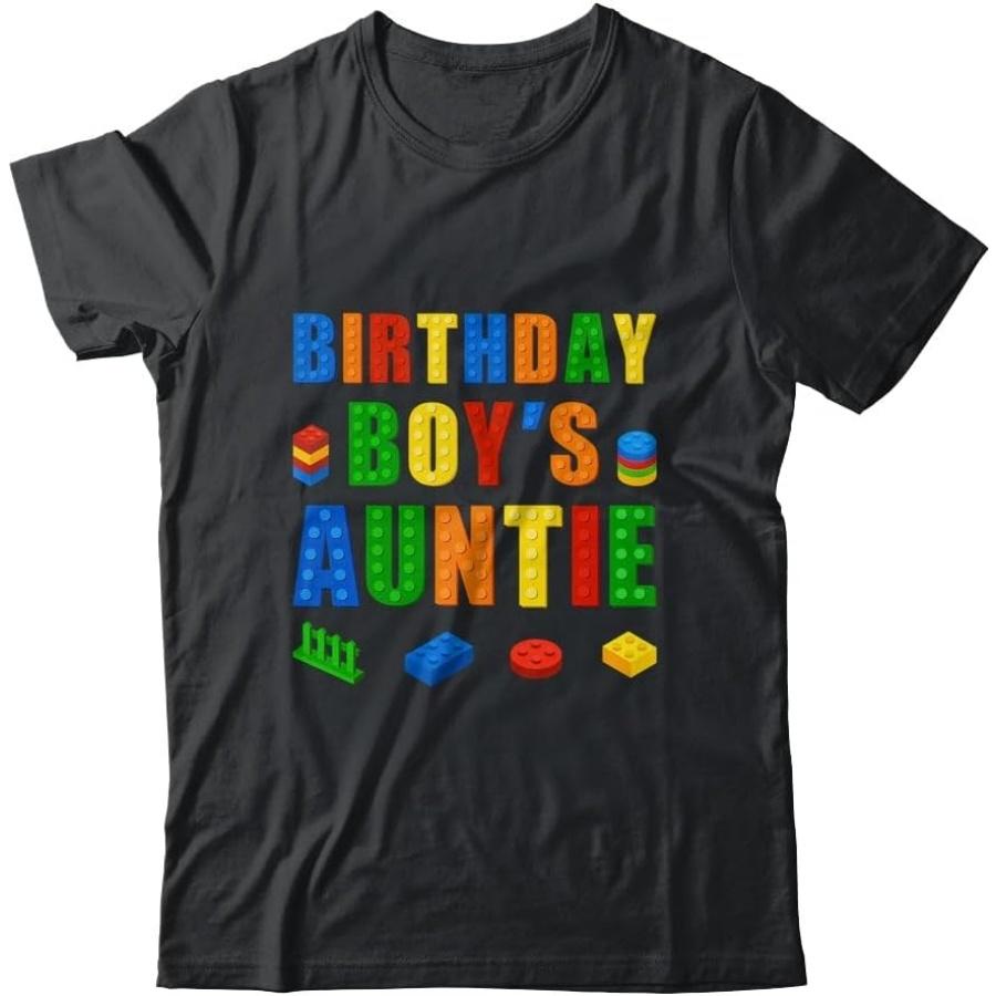 

TeesPure Master Builder Auntie Birthday Boy Building Bricks Blocks Shirt Short Sleeve Tee XXXXXL різнокольоровий