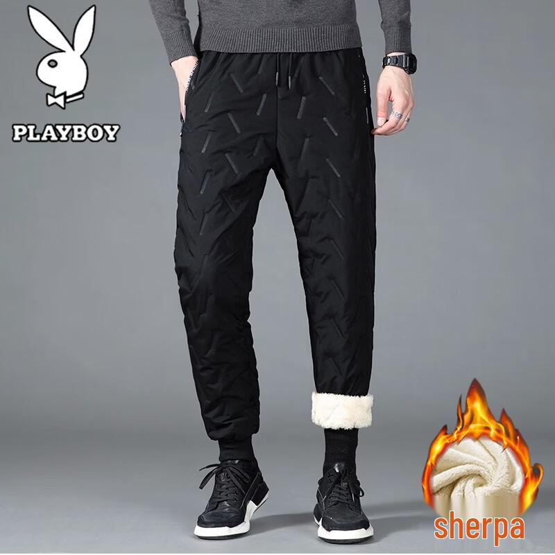 Playboy Men's Plush Lined Casual Trousers