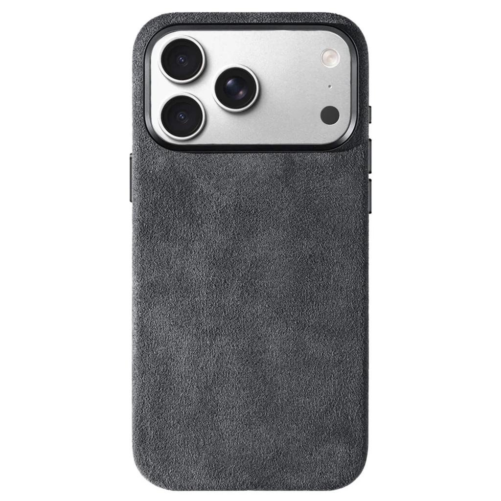 100% Alcantara Hülle für IPhone 17 Pro Max Luxus Cover mit MagSafe Kamera Auslöseknopf Magnetische Hüllen für IPhone17 Pro Max