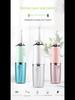 Smart Waterproof Electric Water Flosser for Fresh Breath, Portable Teeth Cleaner with Purple Light
