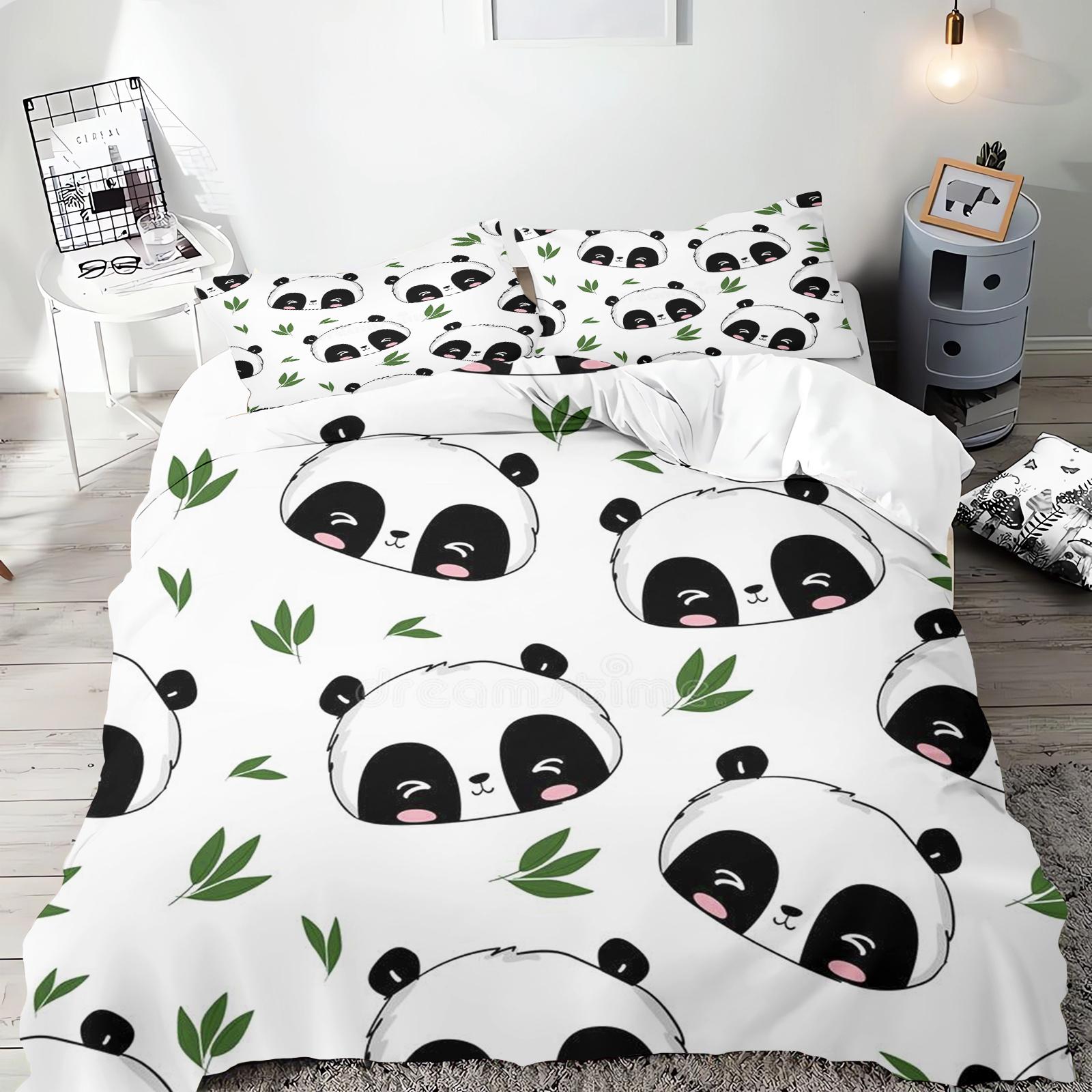 

Anime Cute Cartoon Duvet Cover Home Pillowcase Set Adult Bedroom Children Comforter Bedding 135x200cm
