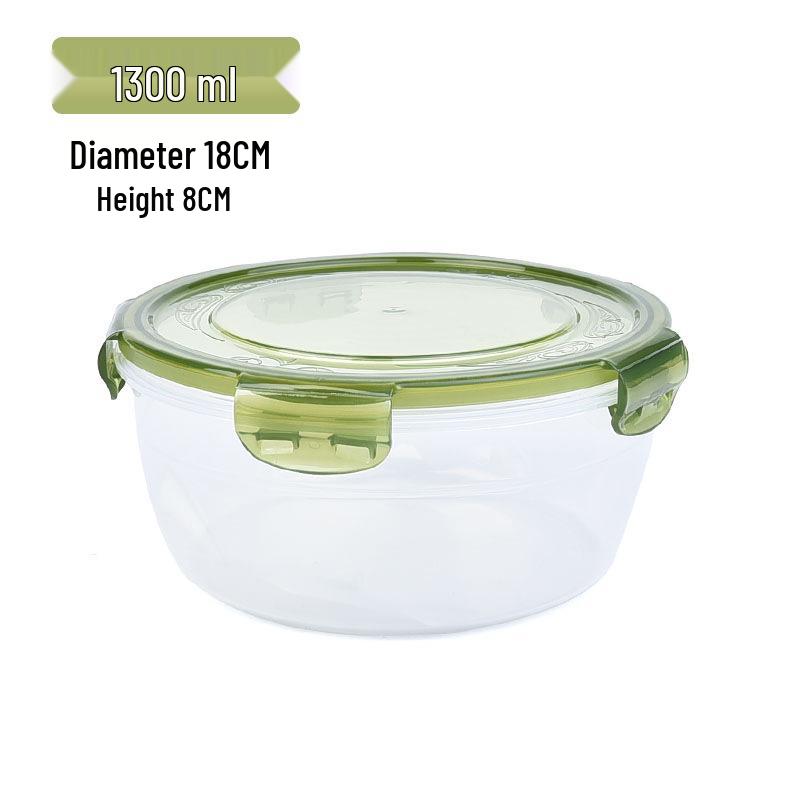 Round Plastic Bento Lunch Box Set - Microwave & Fridge Safe, Sealable Food Storage Containers