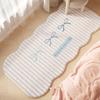 Girly Style Carpets for Living Room Pink Bow Bedroom Decor Carpet Fluffy Soft Irregular Bedside Rug Home Thicken Plush Floor Mat