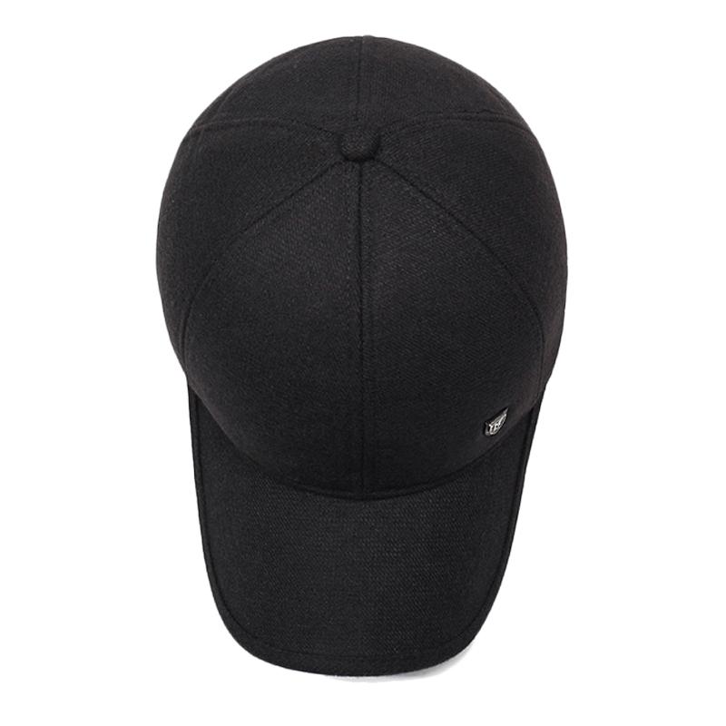 Winter Ear Protection Cotton Cap Men's Coldproof Warm Baseball Cap Middle-aged And Old Dad Cap