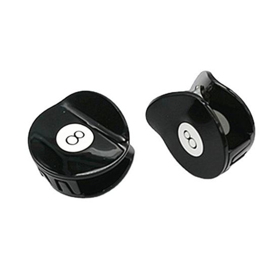 1/2/3/4/5Pcs Hair Claw Black 8 Ball Golf Club Hair Clip Women Updo Ponytail Holder