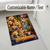 Personalized Crystal Velvet Carpet,Dragon Ball Custom Printed Name, Plush Area Rug For Home Indoor Decor