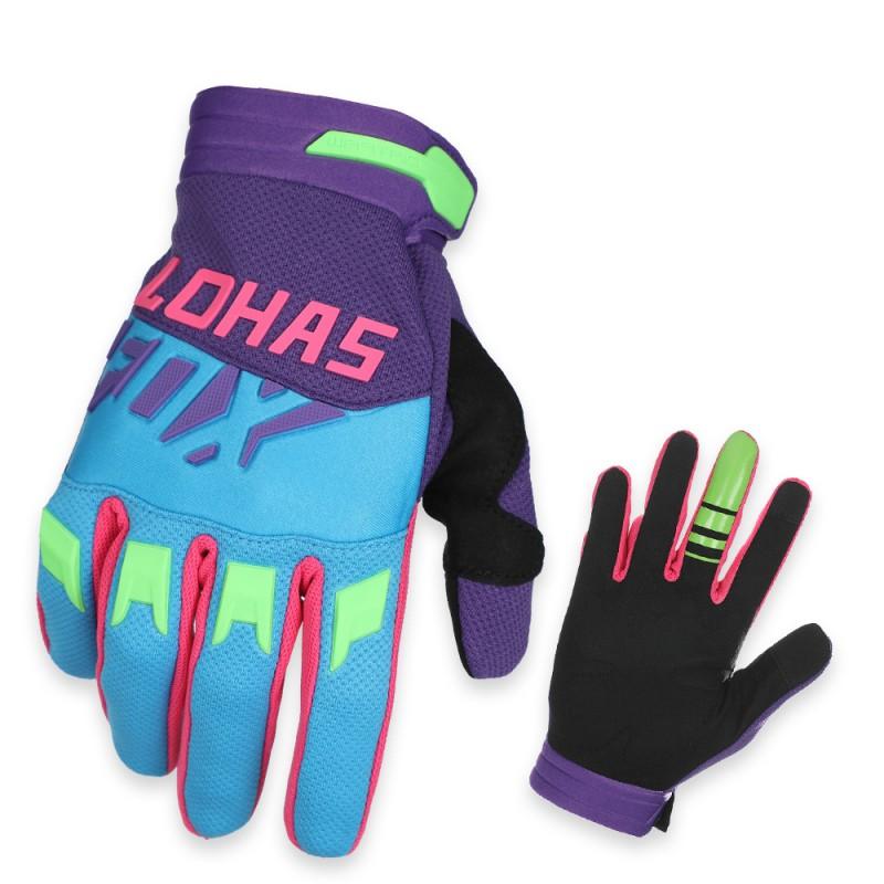 LOHASFOX Vollfinger Mountainbike-Handschuhe Offroad-Radfahren Langlebig Anti-Rutsch 6 Farben verfügbar