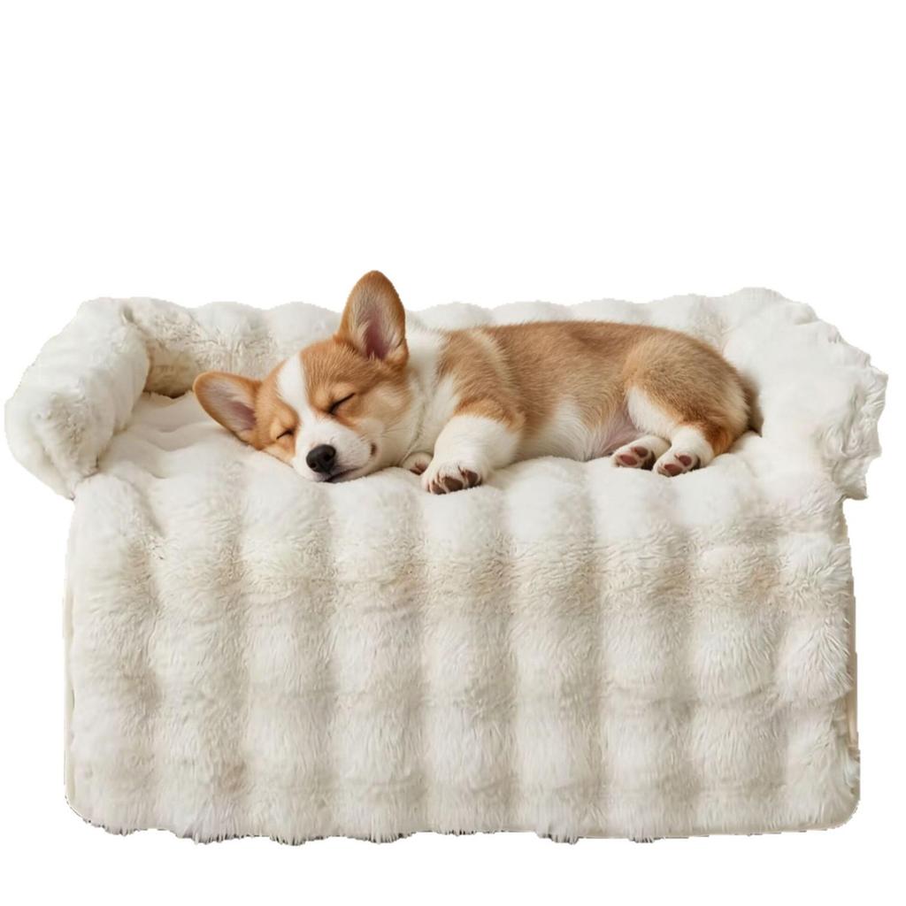 Non-slip Washable Bubble Rabbit Pet Nest - Warm Plush Mat for Cats and Dogs
