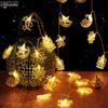 1set LED EID Mubarak String Lights Islam Muslim Festival Party Decor Moon Star Castle Lantern Ramadan Decoration For Home 2026