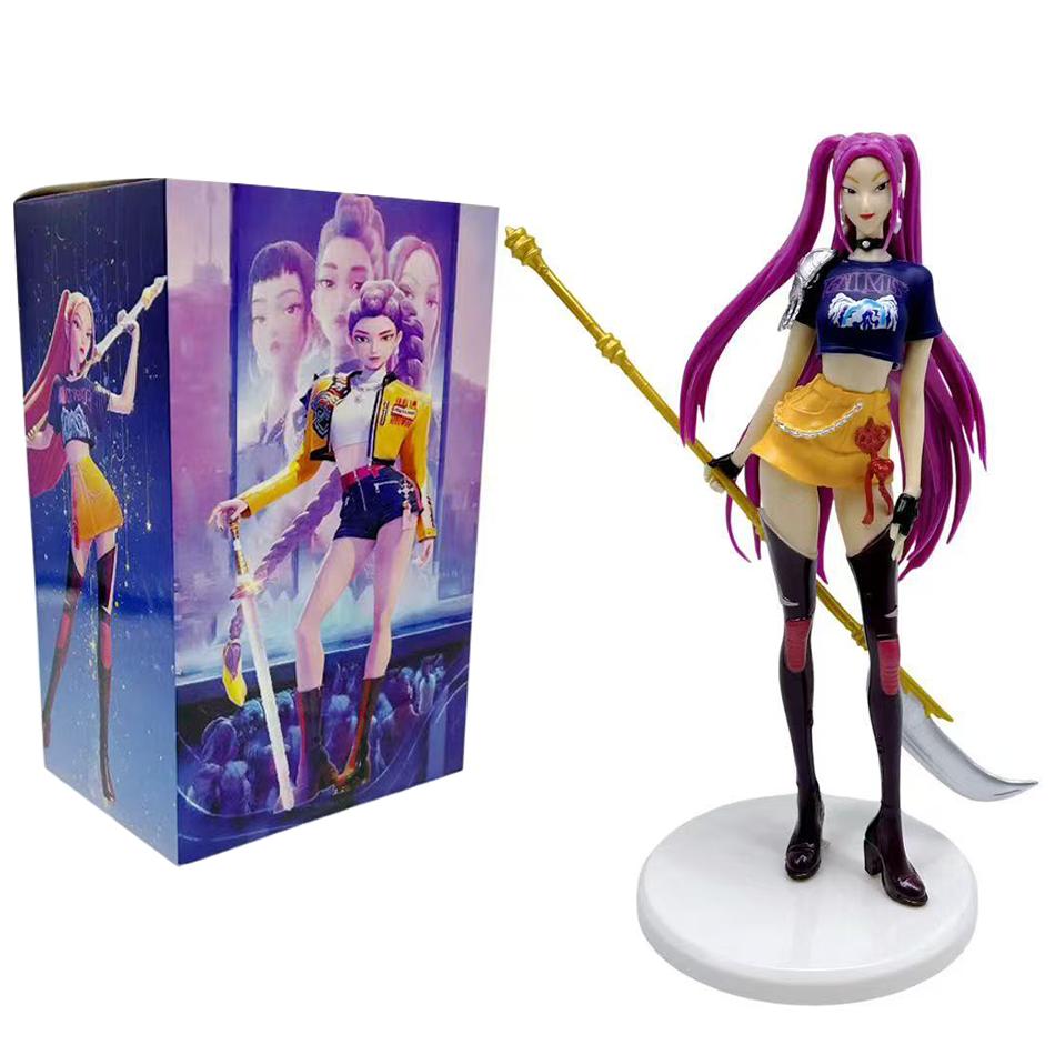 New    Anime KPop Devil Hunter Doll Toy Rumi Mira Zoi Character PVC Model Ornament Toy Fans Birthday Gift