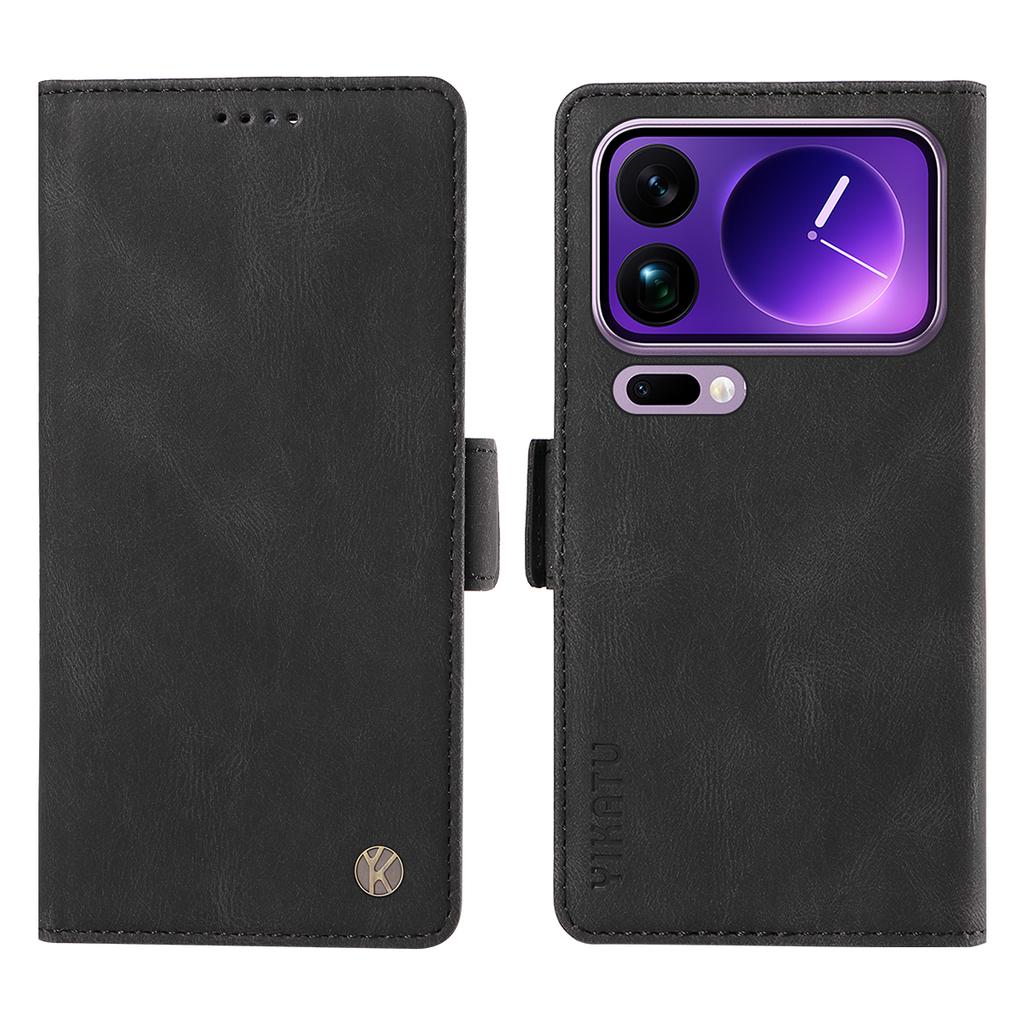 For Xiaomi 17 Pro Max Leather Case YIKATU YK-005 Skin-touch Feeling Wallet Phone Cover