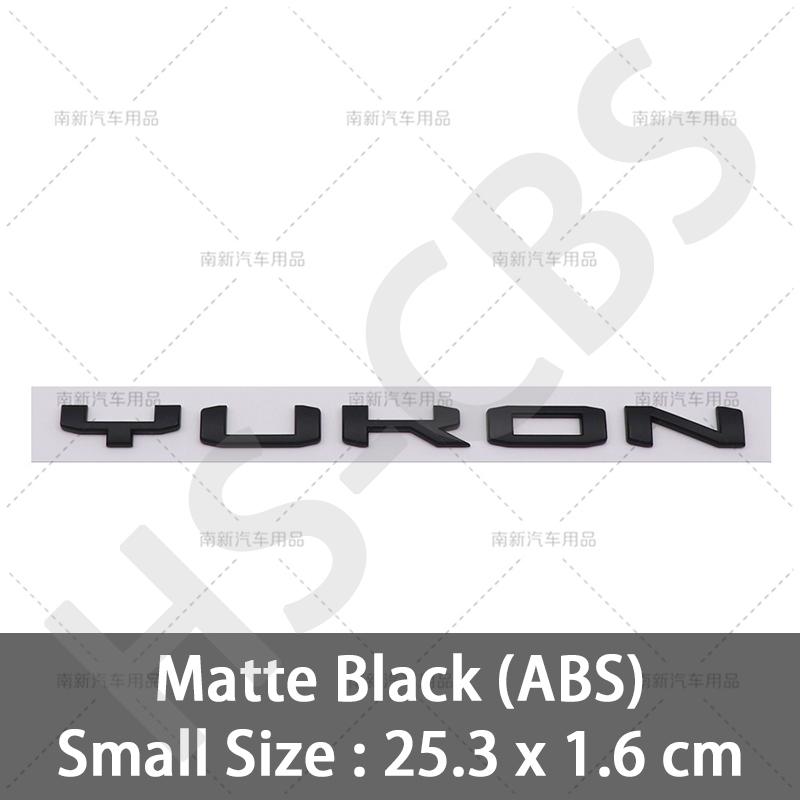 swpzb8 Big Small Size 3D ABS YUKON Letters Emblem Logo Car Stickers for GMC Car Rear Trunk Bumper Tailgate Badge Styling Accessories