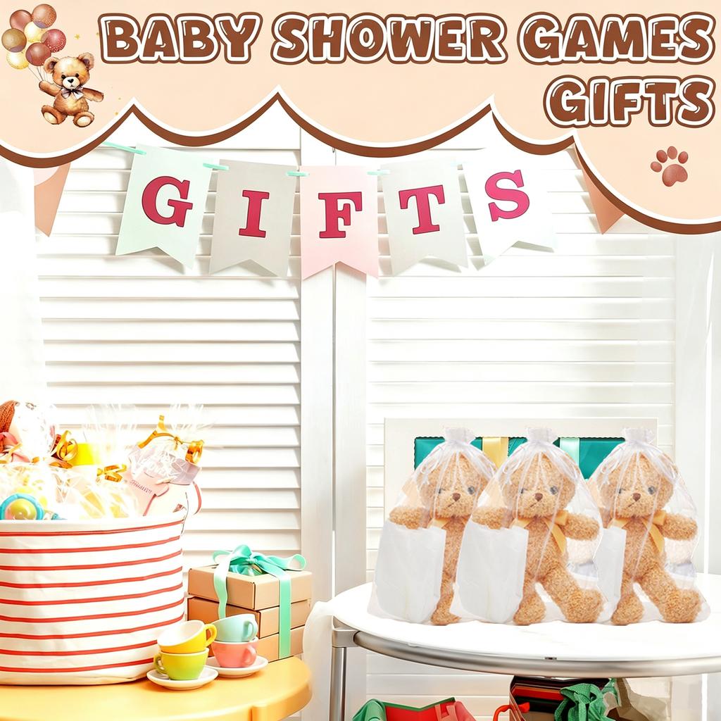 2-10 Sets Baby Shower Games Prizes Baby Doll Diapers Bear Blindfolded Diaper Changing Kit Gender Reveal Baby Shower Favors Gift