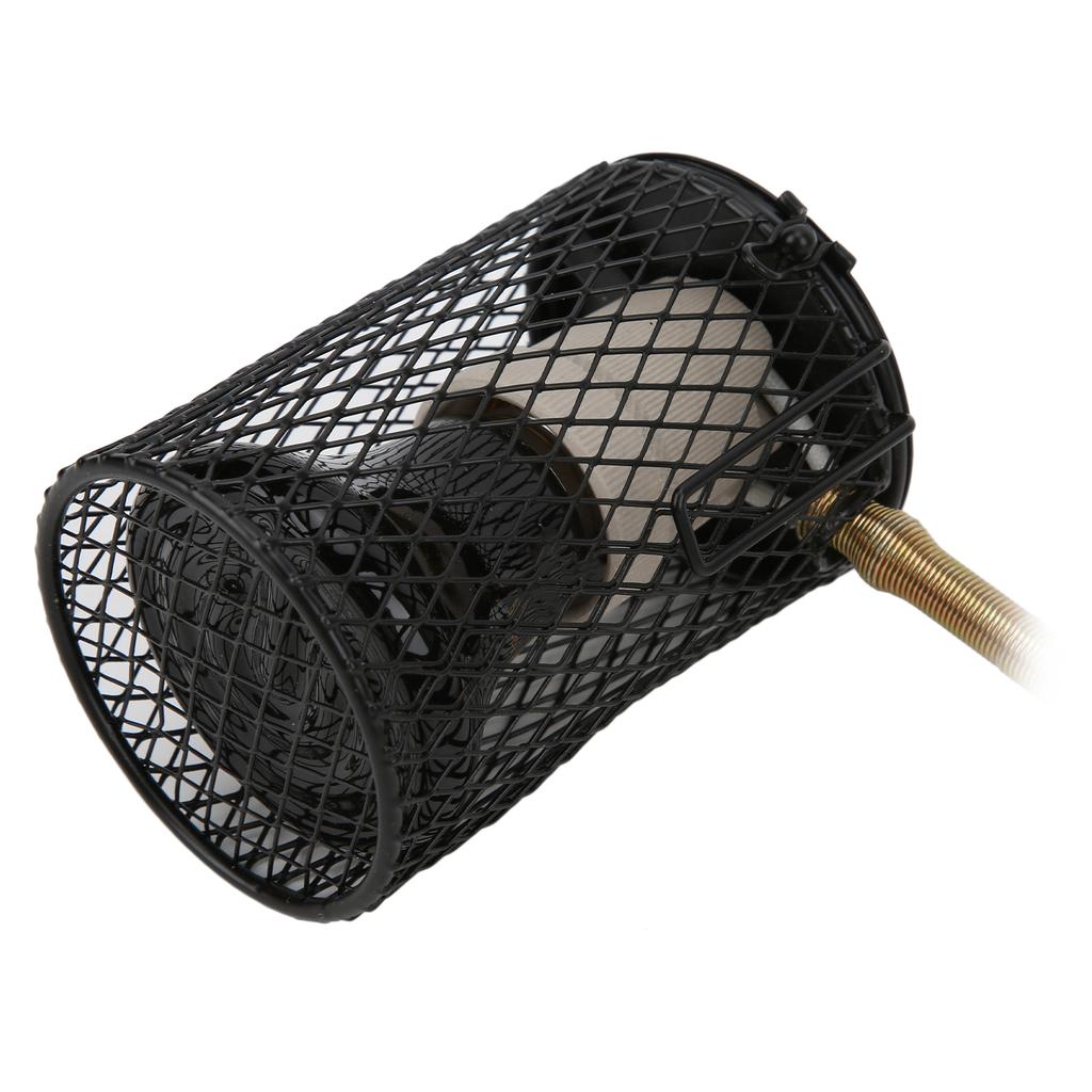 E27 Reptile Heating Lamp Kit Black Ceramic Heat Emitter Kit for Turtles Lizards Coop 100WUS Plug