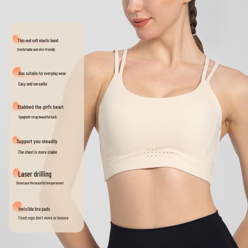 High-Strength Shockproof Sports Bra for Women's Running & Fitness Yoga